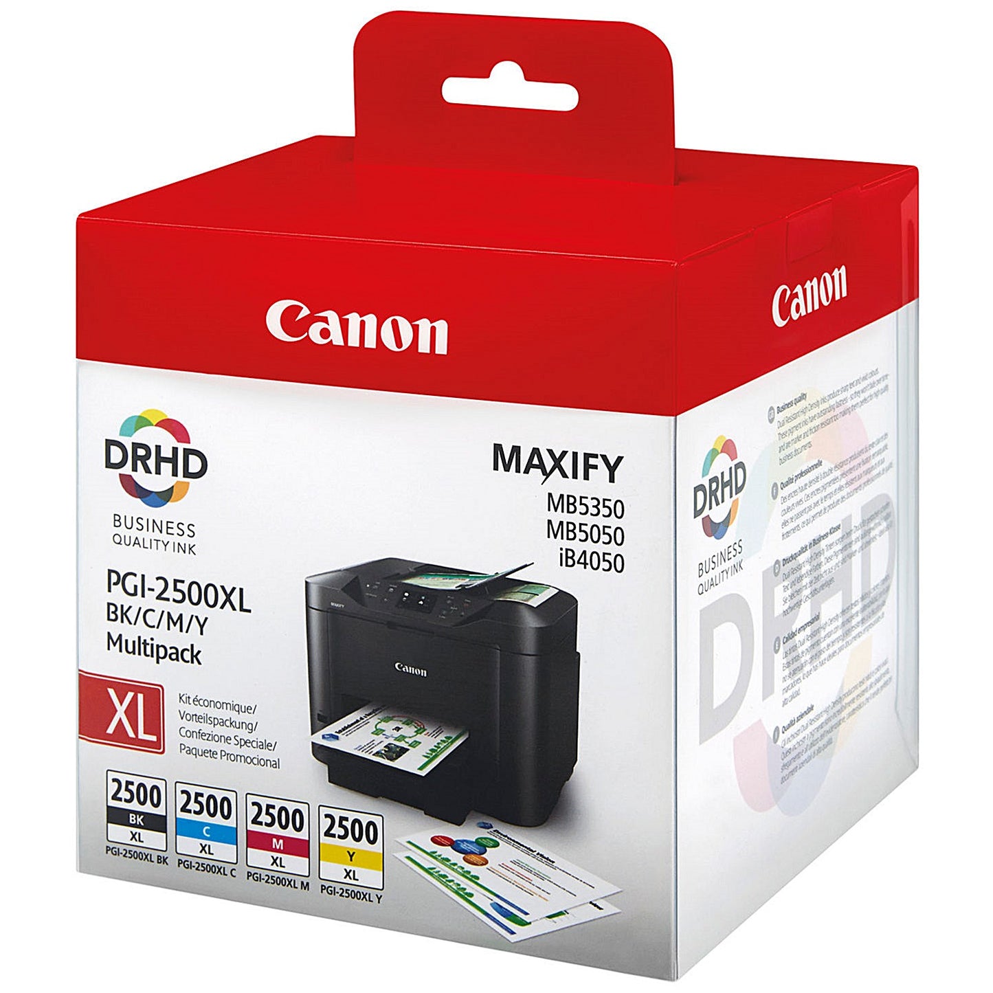Canon PGI-2500XL Ink Cartridges High Yield CMYK Multipack 9254B010