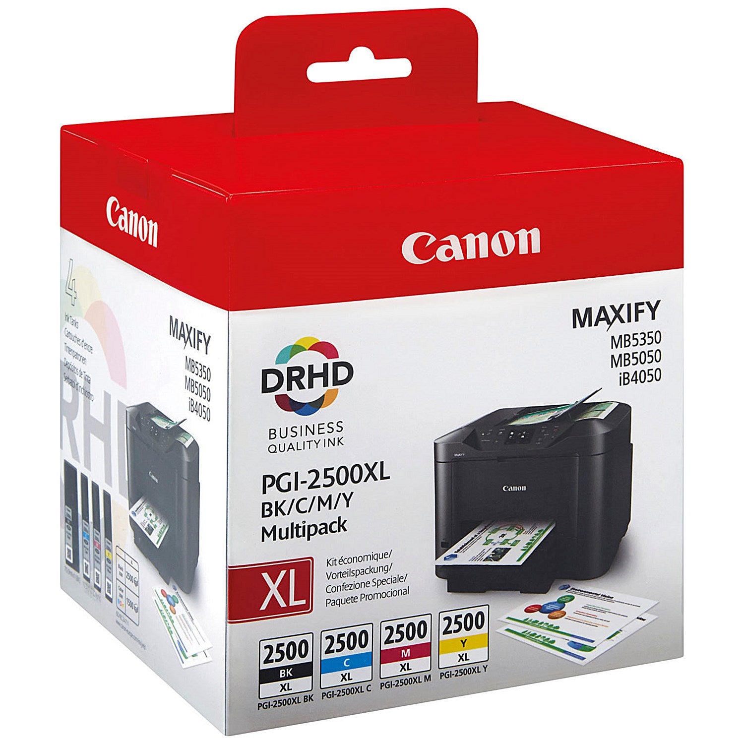 Canon PGI-2500XL Ink Cartridges High Yield CMYK Multipack 9254B010