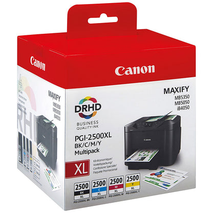 Canon PGI-2500XL Ink Cartridges High Yield CMYK Multipack 9254B010
