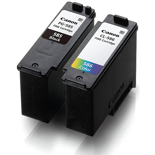 Canon PG-585/CL-586 Ink Cartridges K/CMY + 4 x 6 in Photo Paper Value Pack 6204C004 Easy2Order : CO68308