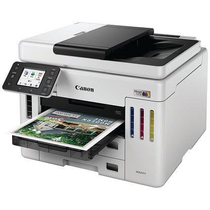 Canon Maxify GX7150 Wireless 4-in-1 Refillable MegaTank Colour Inkjet Printer, White