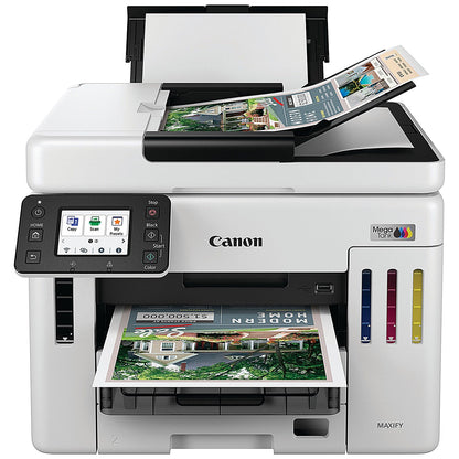 Canon Maxify GX7150 Wireless 4-in-1 Refillable MegaTank Colour Inkjet Printer, White