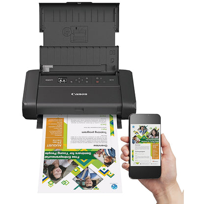 Canon Maxify BX110 Wireless Portable Colour Inkjet Printer with Battery, Black