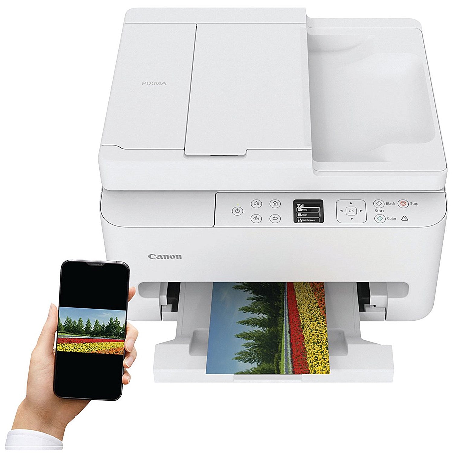 Canon Pixma TS7550i 3-in-1 Wireless Colour Inkjet Printer, White Easy2Order : CO69397