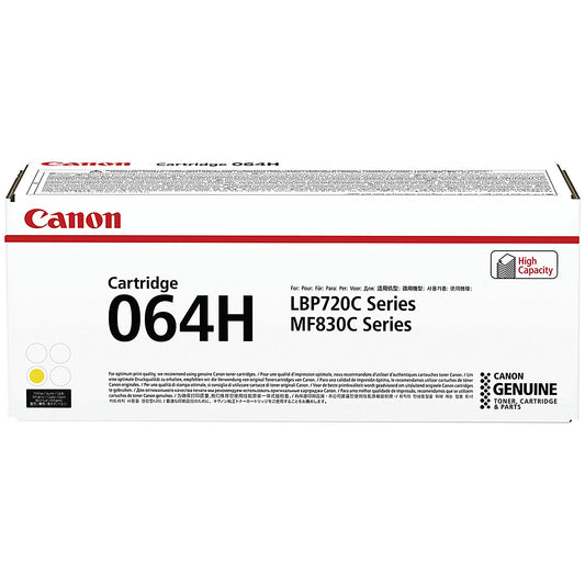 Canon 064H Toner Cartridge High Yield Yellow 4932C001