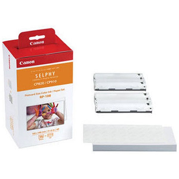 Canon RP-108IP High Yield Colour Ink/Paper Set