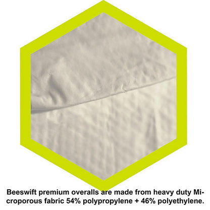 Beeswift CN4013E Disposable Coverall, Type 5/6, White, Large Easy2Order : COCN4013EWL