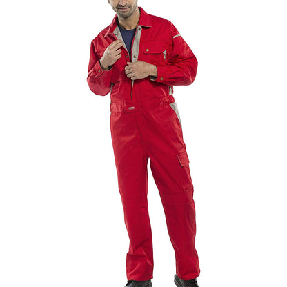Beeswift Premium Boilersuit, Red, 40 Inch Chest