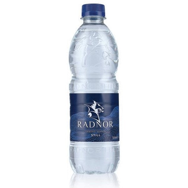 Radnor Hills Still Water, Plastic Bottles, 500ml, Pack of 24