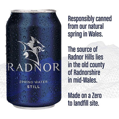 Radnor Hills Still Water, Cans, 330ml, Pack of 24