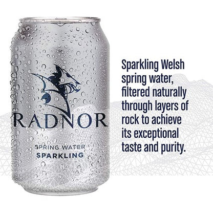 Radnor Hills Sparkling Water, Cans, 330ml, Pack of 24