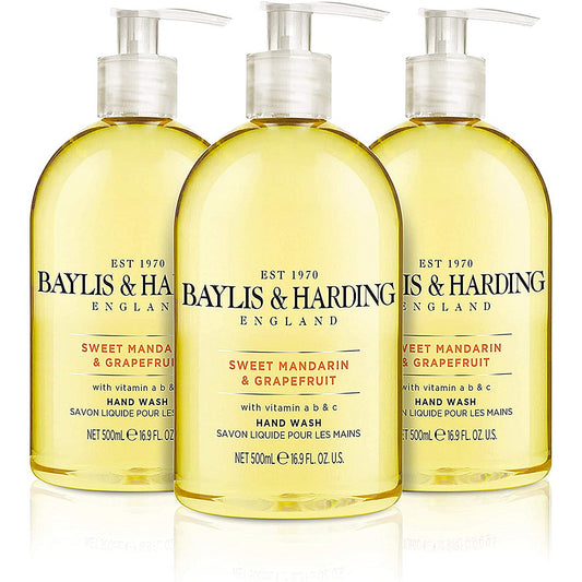 Baylis & Harding Mandarin & Grapefruit Hand Wash, 500ml, Pack of 3
