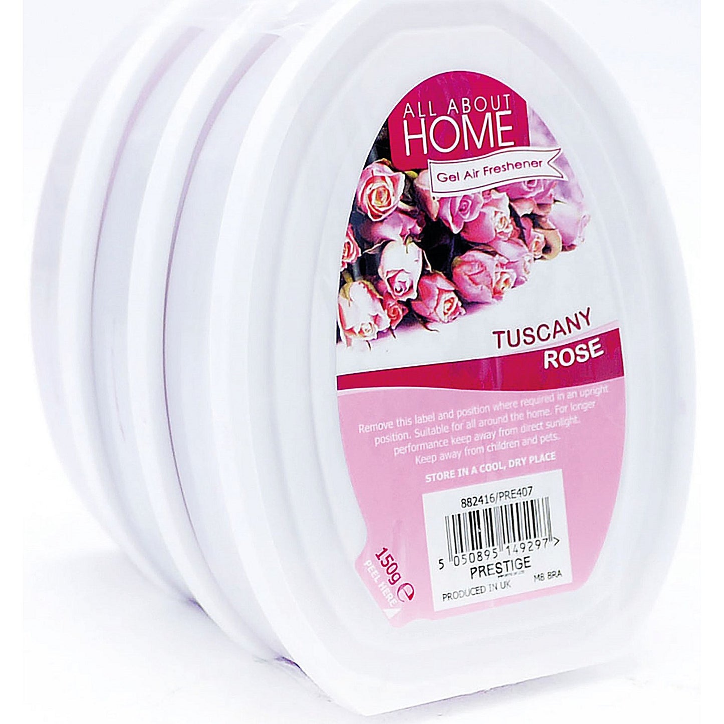 Gel Air Freshener, Tuscany Rose, 150g, Pack of 3