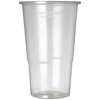 CE Marked Polypropylene Half Pint Tumbler, 284ml, Clear, Pack of 50