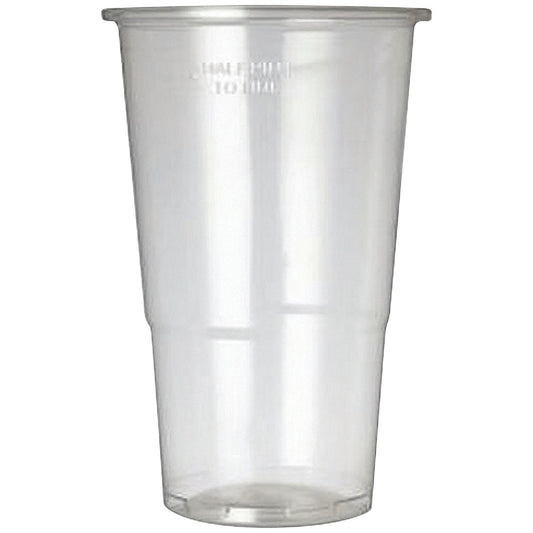 CE Marked Polypropylene Half Pint Tumbler, 284ml, Clear, Pack of 50