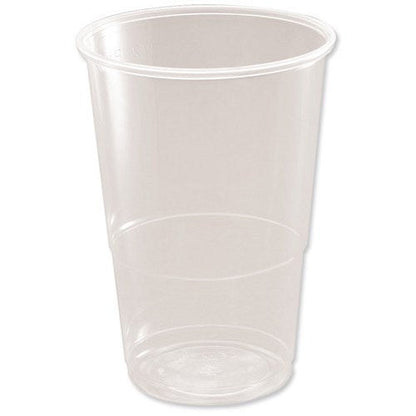 CE Marked Polypropylene Half Pint Tumbler, 284ml, Clear, Pack of 50 Easy2Order : CPD16131