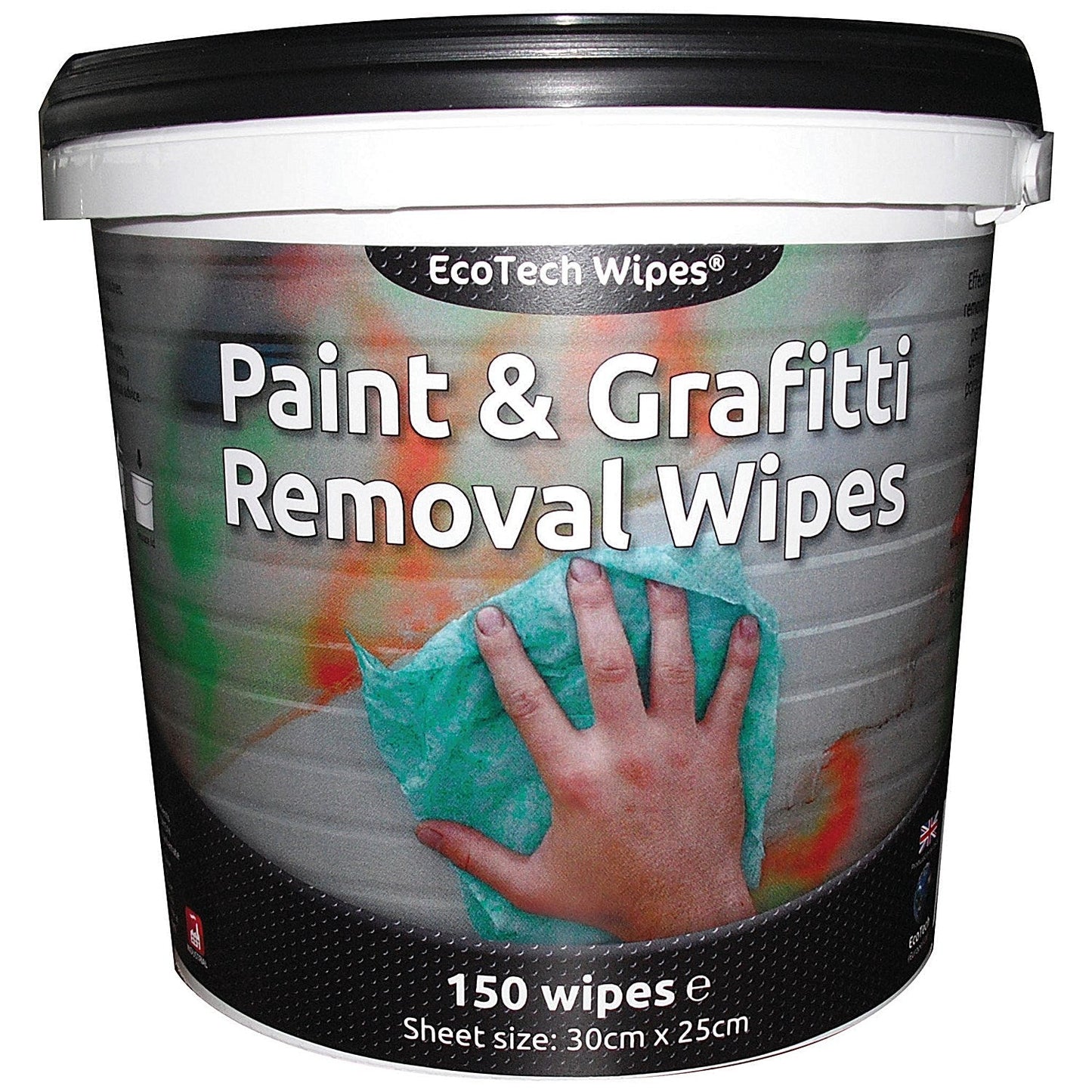 EcoTech Paint and Graffiti Wipes, 150 Wipes Per Pack