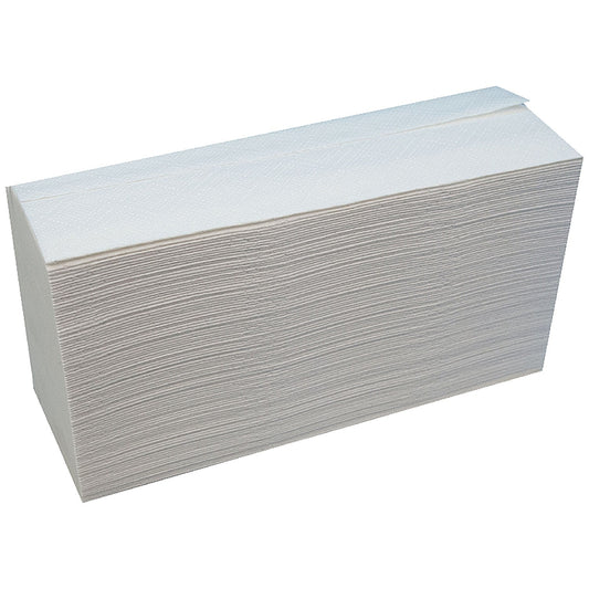 Maxima 2-Ply Recycled C-Fold Hand Towels, White, Pack of 2400