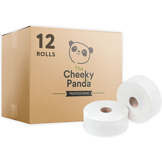 Cheeky Panda Mini Jumbo Roll, 2-Ply, 150m, Pack of 12 Easy2Order : CPD63038