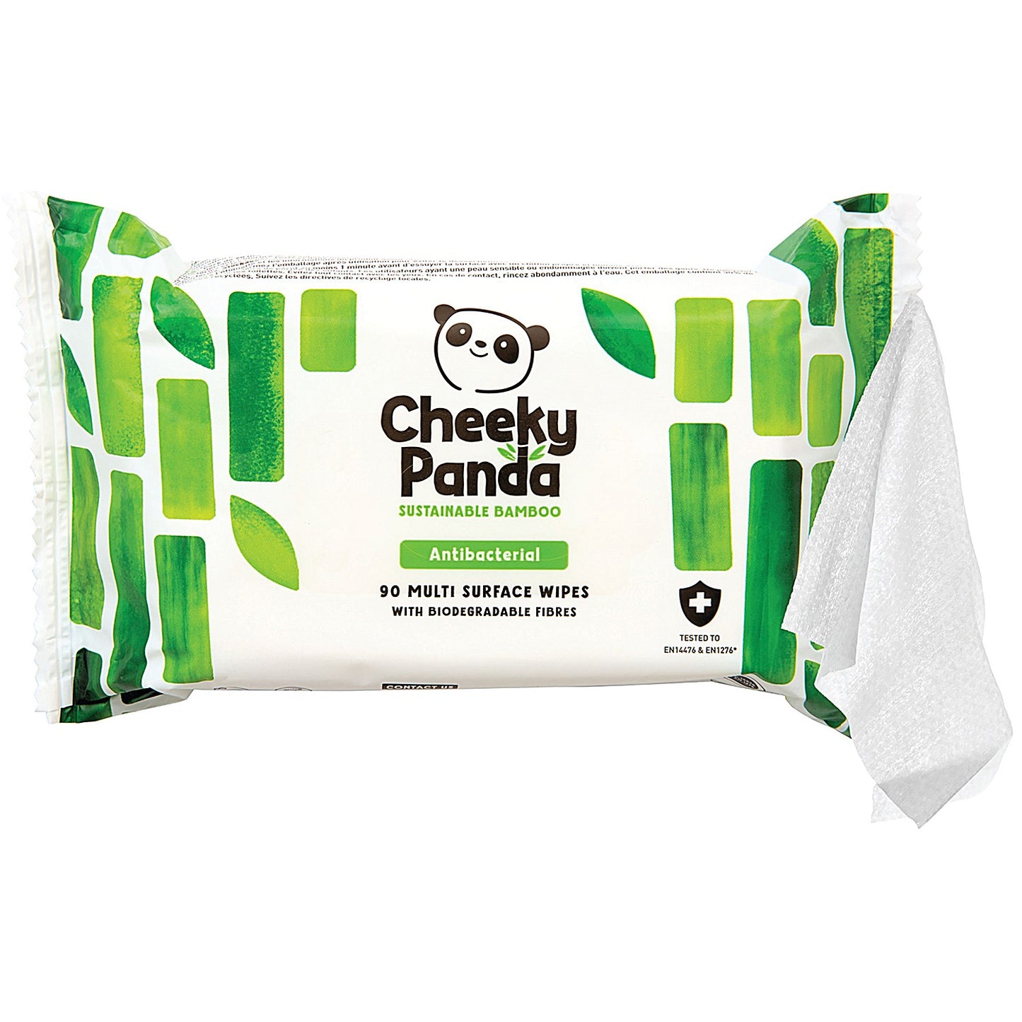 Cheeky Panda Biodegradable Multipurpose Wipes, 90 Wipes Per Pack, Pack of 6