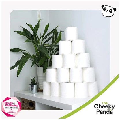 Cheeky Panda Toilet Tissue, 3-Ply, 200 Sheets Per Roll, Pack of 45