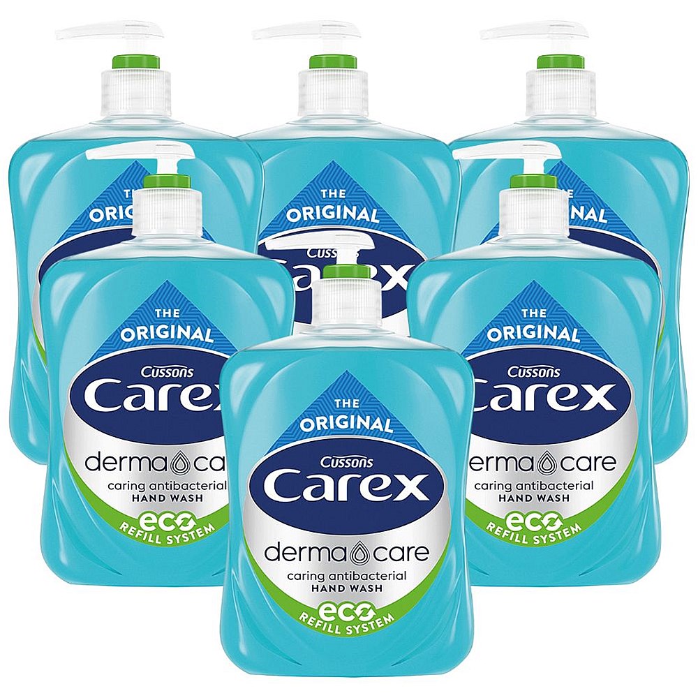 Carex Antibacterial Hand Wash, 500ml, Pack of 6