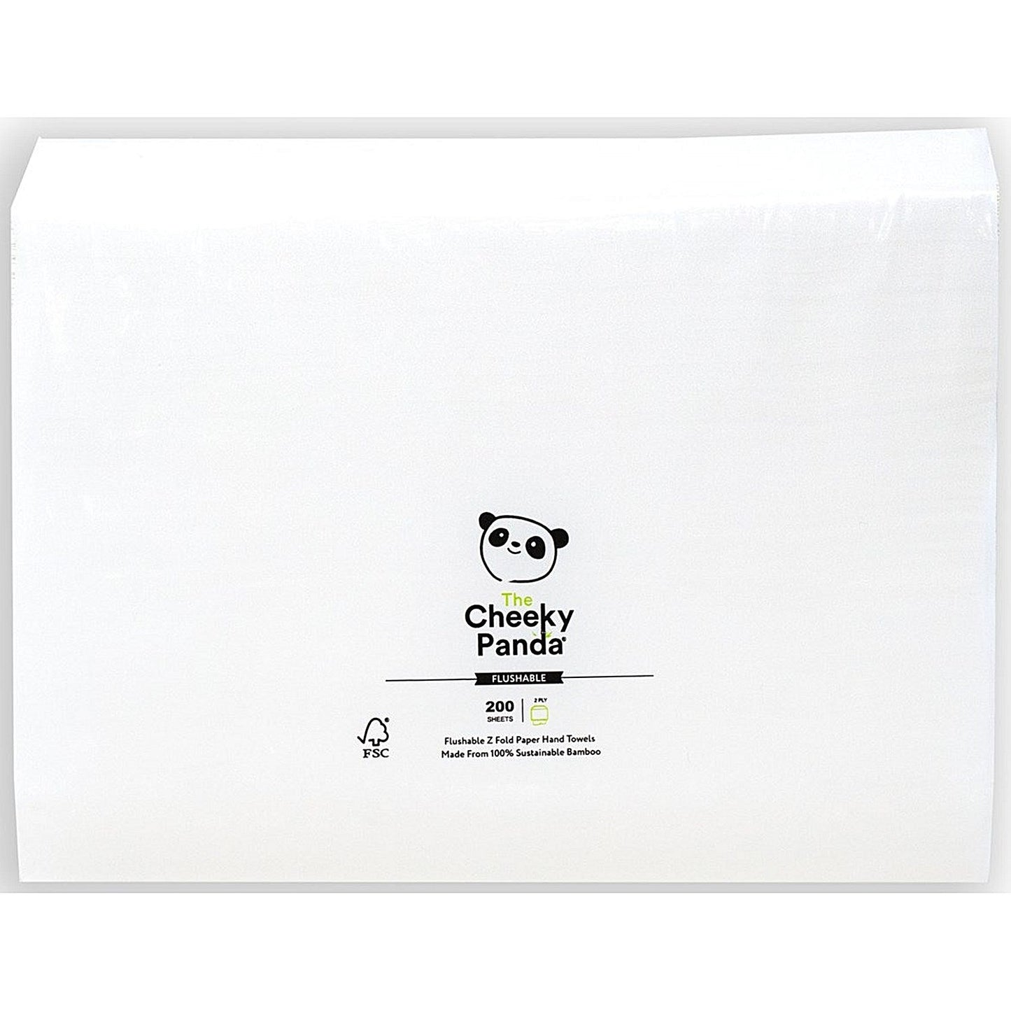 Cheeky Panda 2- Ply Z Fold Flushable Bamboo Hand Towels, Pack of 3000