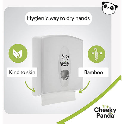 Cheeky Panda 2- Ply Z Fold Flushable Bamboo Hand Towels, Pack of 3000