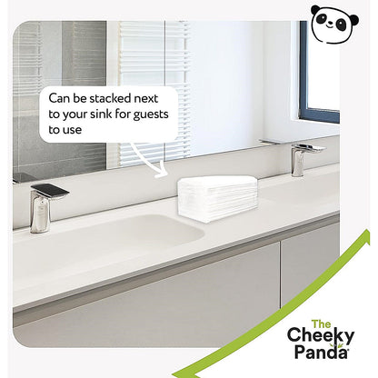 Cheeky Panda 2- Ply Z Fold Flushable Bamboo Hand Towels, Pack of 3000