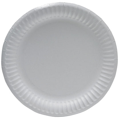 Paper Plate, 228mm, White, Pack of 100