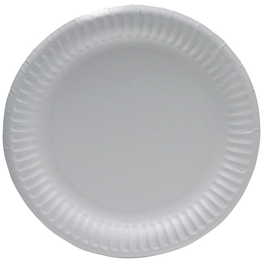 Paper Plate, 228mm, White, Pack of 100