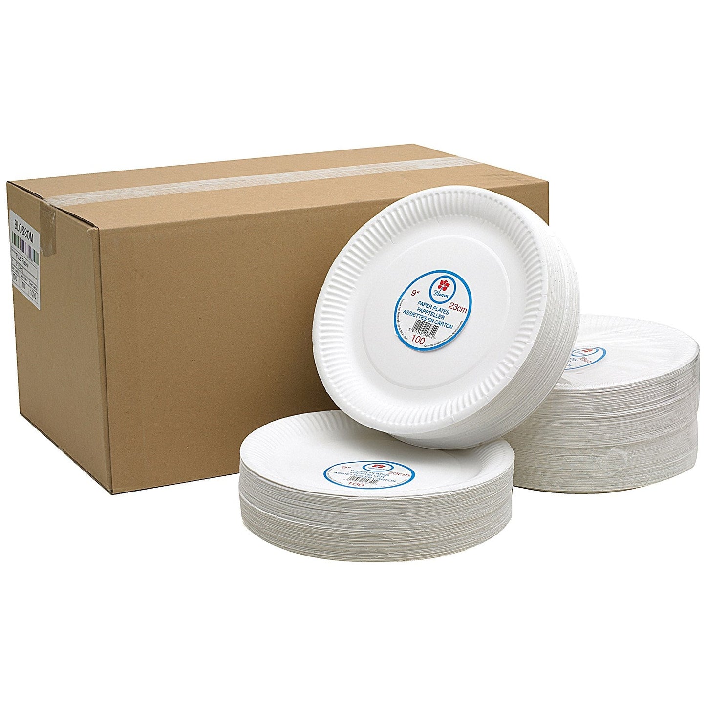 Paper Plate, 228mm, White, Pack of 100
