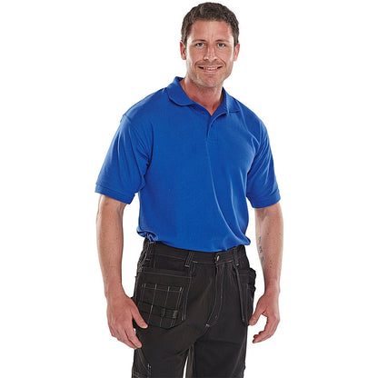 Beeswift Premium Polo Shirt, Royal Blue, Large