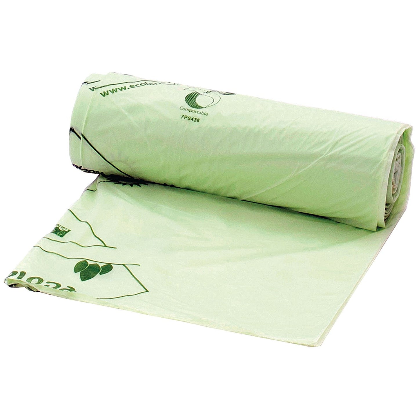 Compostable Food Waste Liners, 80 Litres, Green, 15 Rollsx20 (Pack of 300)