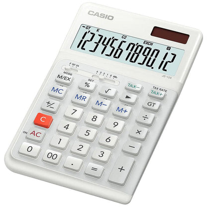Casio MS-100FM Desktop Calculator, 10 Digit, Solar and Battery Power, Silver