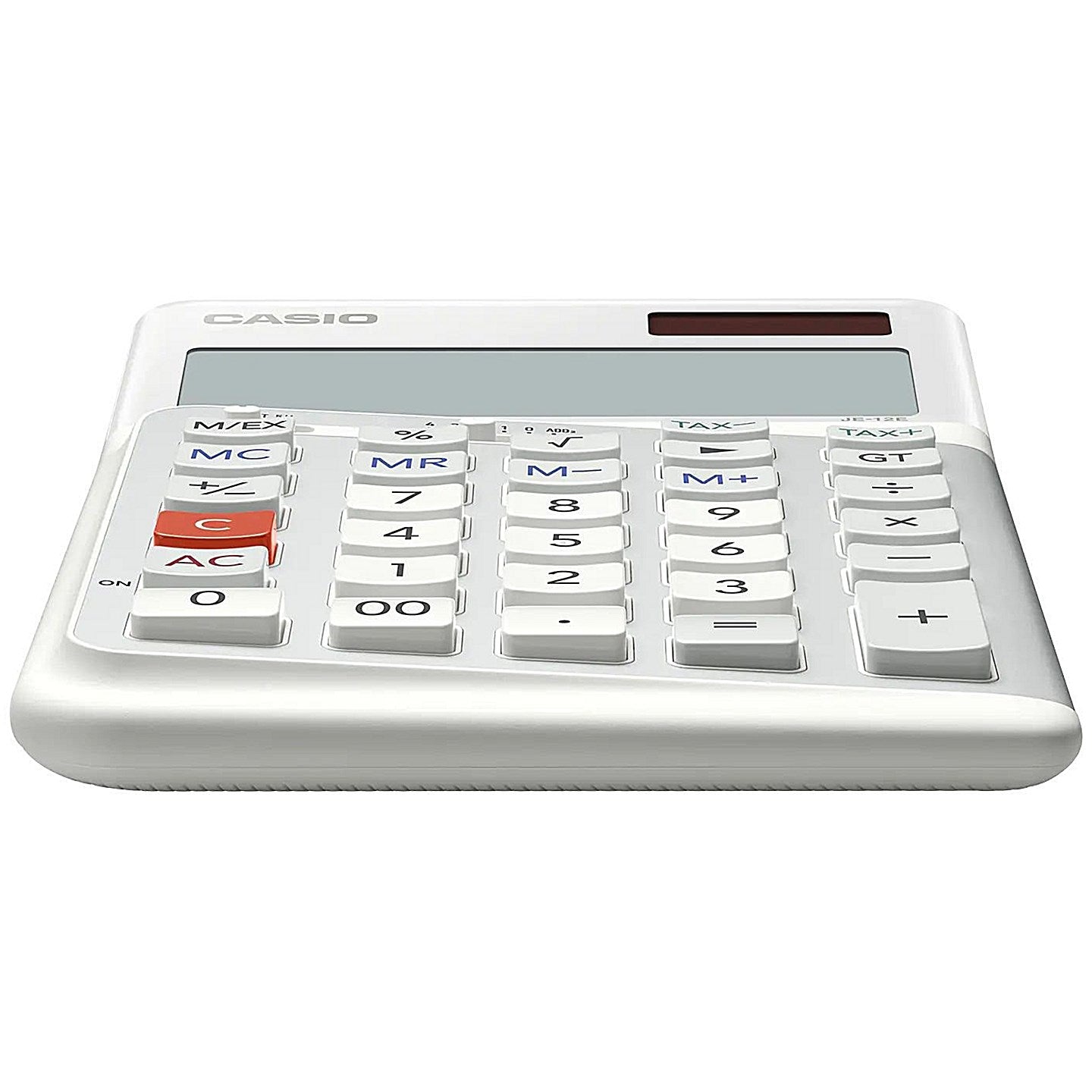 Casio MS-100FM Desktop Calculator, 10 Digit, Solar and Battery Power, Silver