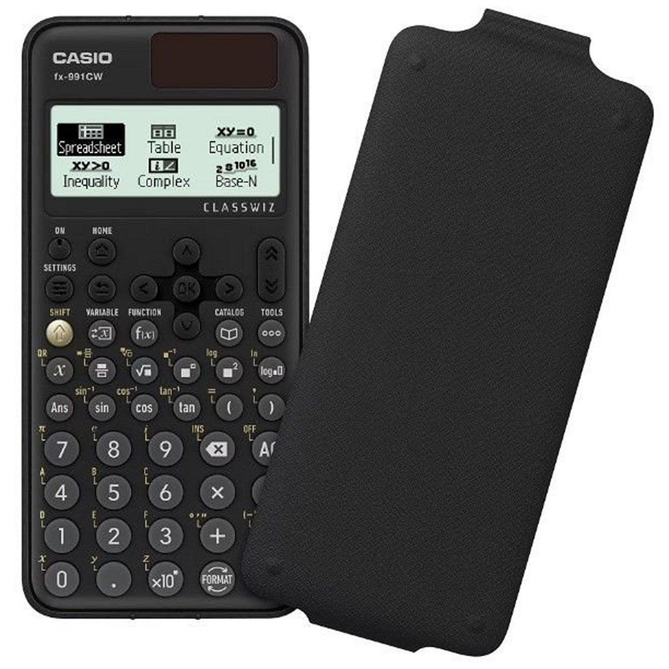 Casio Classwiz Advanced Scientific Calculator, Solar and Battery Power, Black