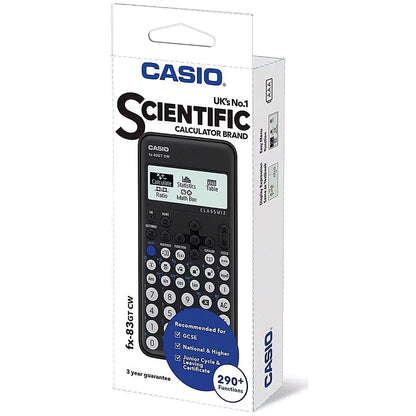 Casio FX-83GTCW Scientific Calculator Black FX-83GTCW+-W-UT