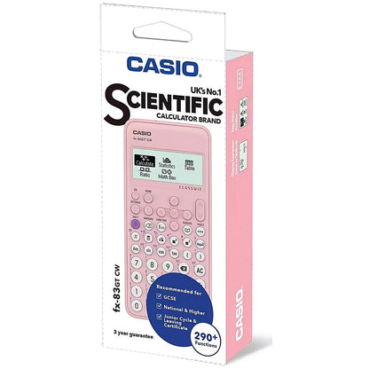 Casio FX-83GTCW Scientific Calculator Pink FX-83GTCW+BU-WUT