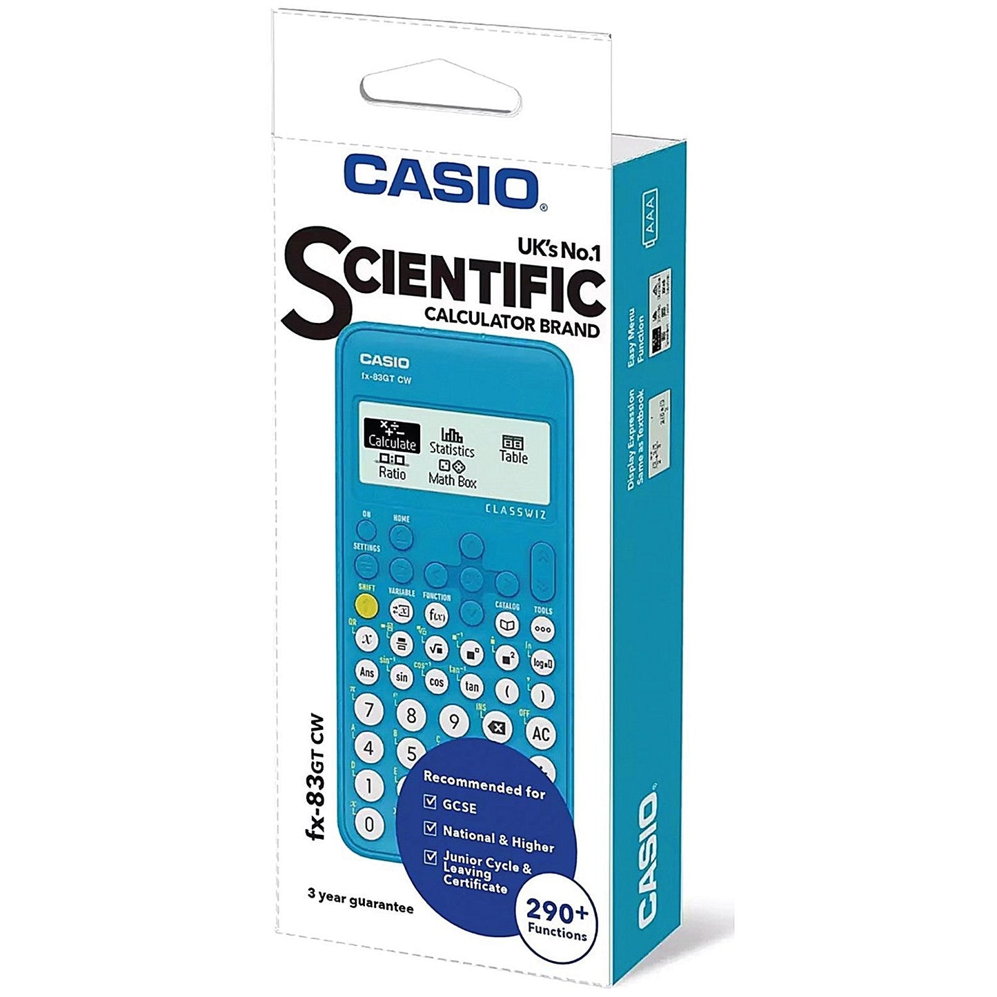 Casio FX-83GTCW Scientific Calculator Blue FX-83GTCW+PK-WUT