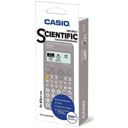 Casio FX-83GTCW Scientific Calculator Grey FX-83GTCW+GY-WUT
