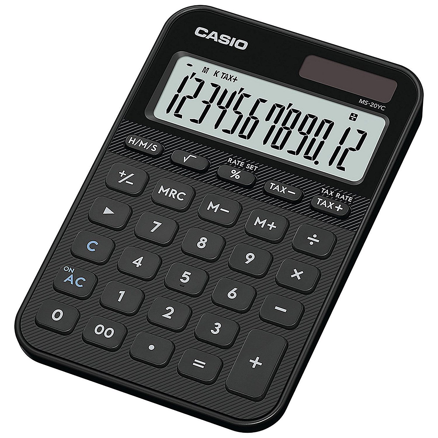 Casio MS-20YC Mini Desk Calculator Black MS-20YC-BK-W-EP Easy2Order : CS62125