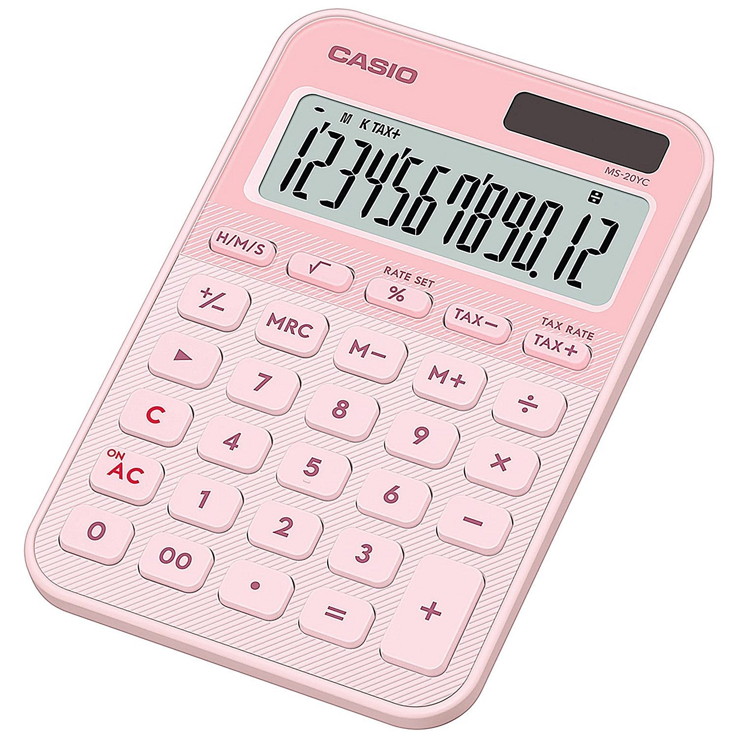 Casio MS-20YC Mini Desk Calculator Light Pink MS-20YC-LP-W-EP Easy2Order : CS62127