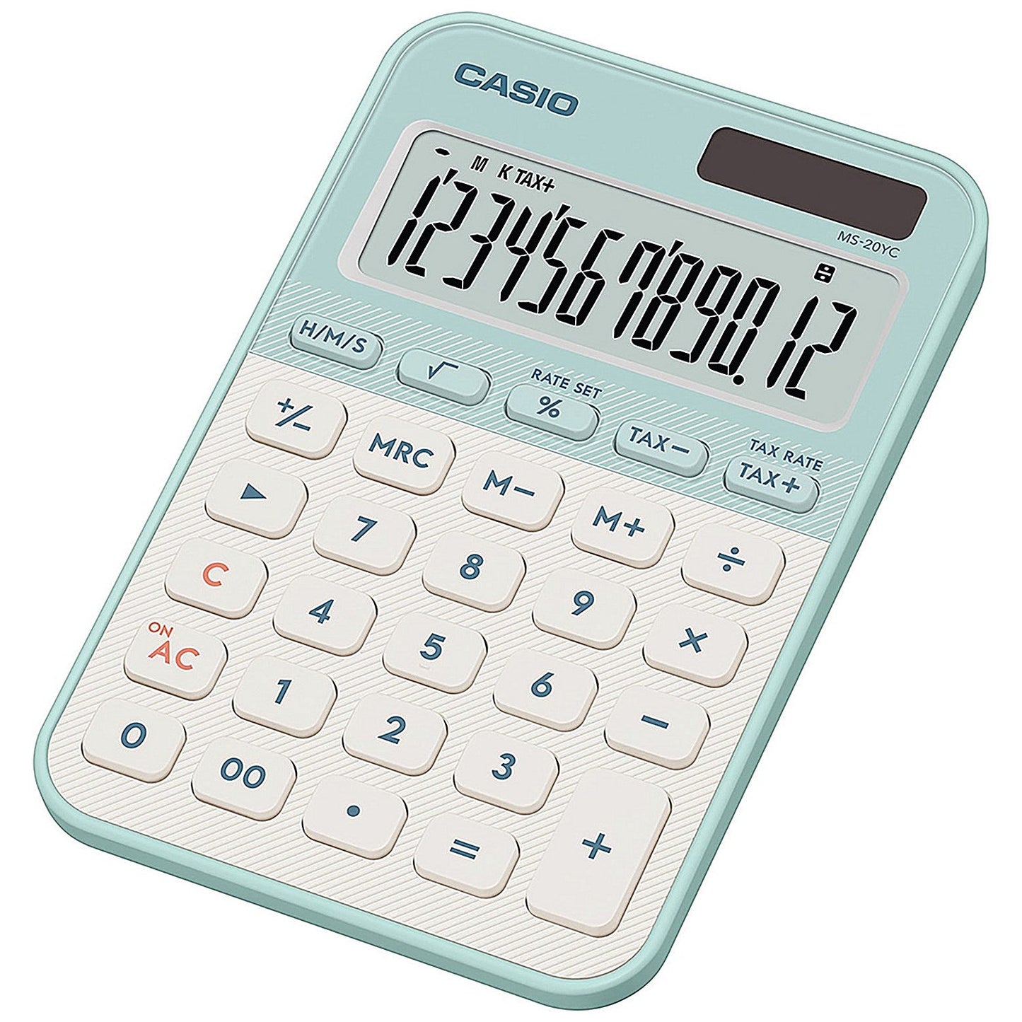 Casio MS-20YC Mini Desk Calculator Light Green MS-20YC-LG-W-EP Easy2Order : CS62128
