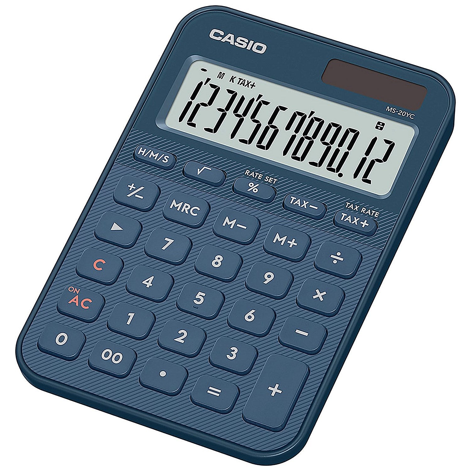 Casio MS-20YC Mini Desk Calculator Navy Blue MS-20YC-NY-W-EP Easy2Order : CS62129