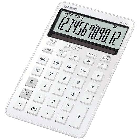 Casio JW-200DQ Stylish Medium Desk Calculator White JW-200DQ-WE-W-EP Easy2Order : CS62141