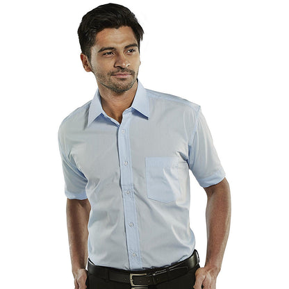 Beeswift Classic Shirt, Short Sleeve, Sky Blue, 16.5 Easy2Order : CSSSB16.5