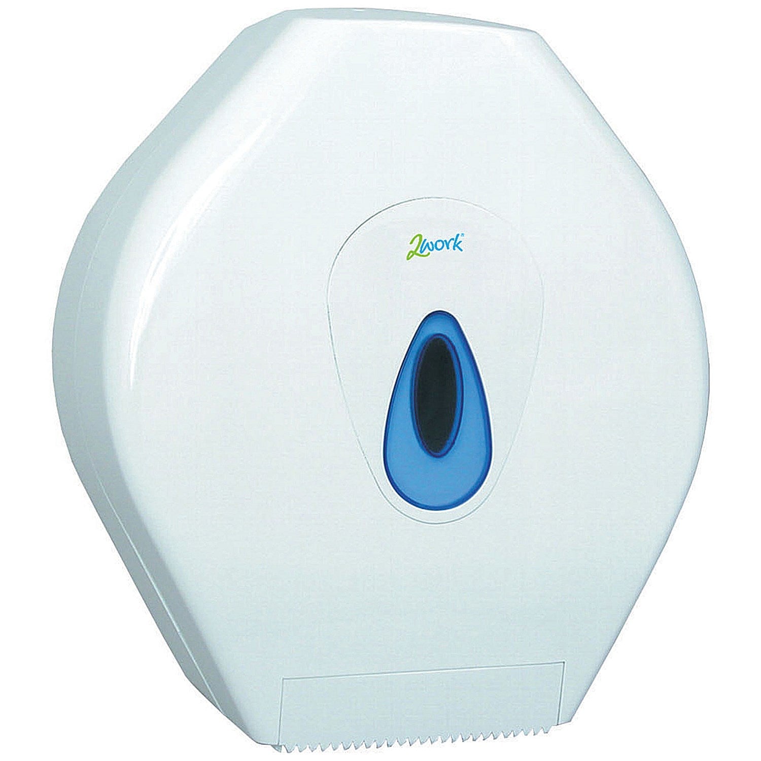 2Work Mini Jumbo Toilet Roll Dispenser, White Easy2Order : CT34014