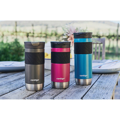 Contigo Byron 2.0 Snapseal Travel Mug, 470ml, Grey Easy2Order : CTG16330