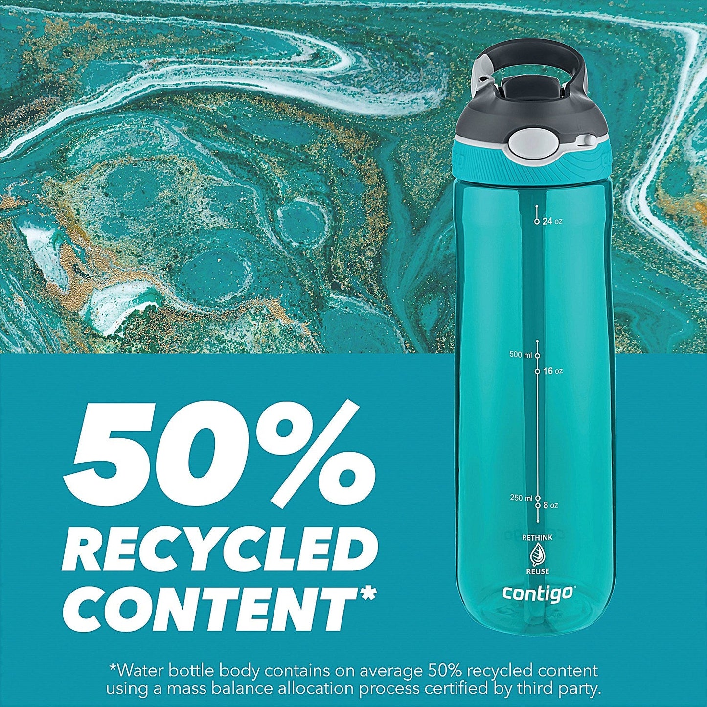 Contigo Ashland Autospout Triton Bottle, 720ml, Green